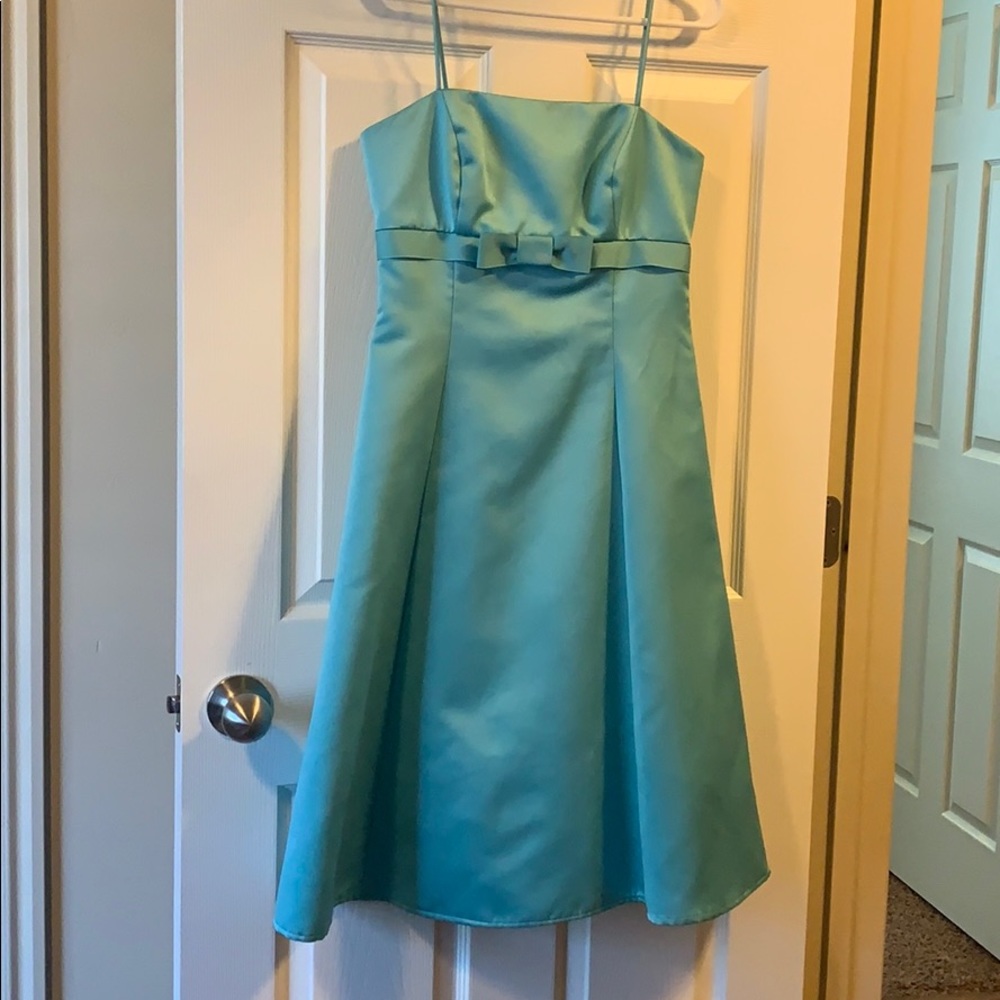 David’s Bridal | Tiffany blue dress